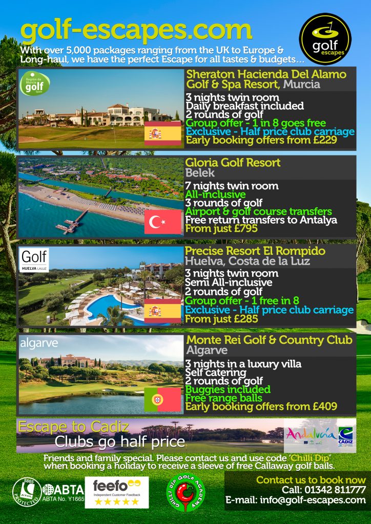 September Golf Escapes with Chilli Dip Golf Academy