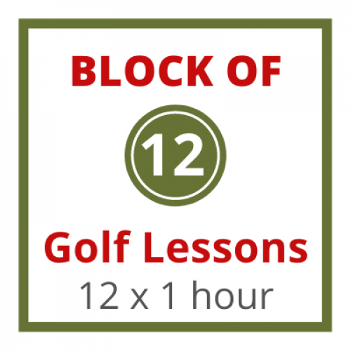 Block of 12 golf lessons (12 x 1 hour)