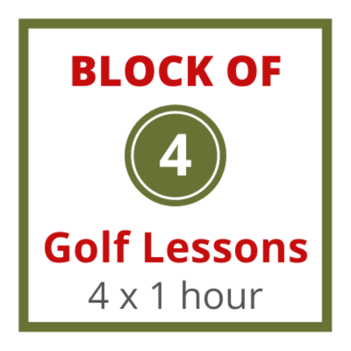 Block of 4 golf lessons (4 x 1 hour)